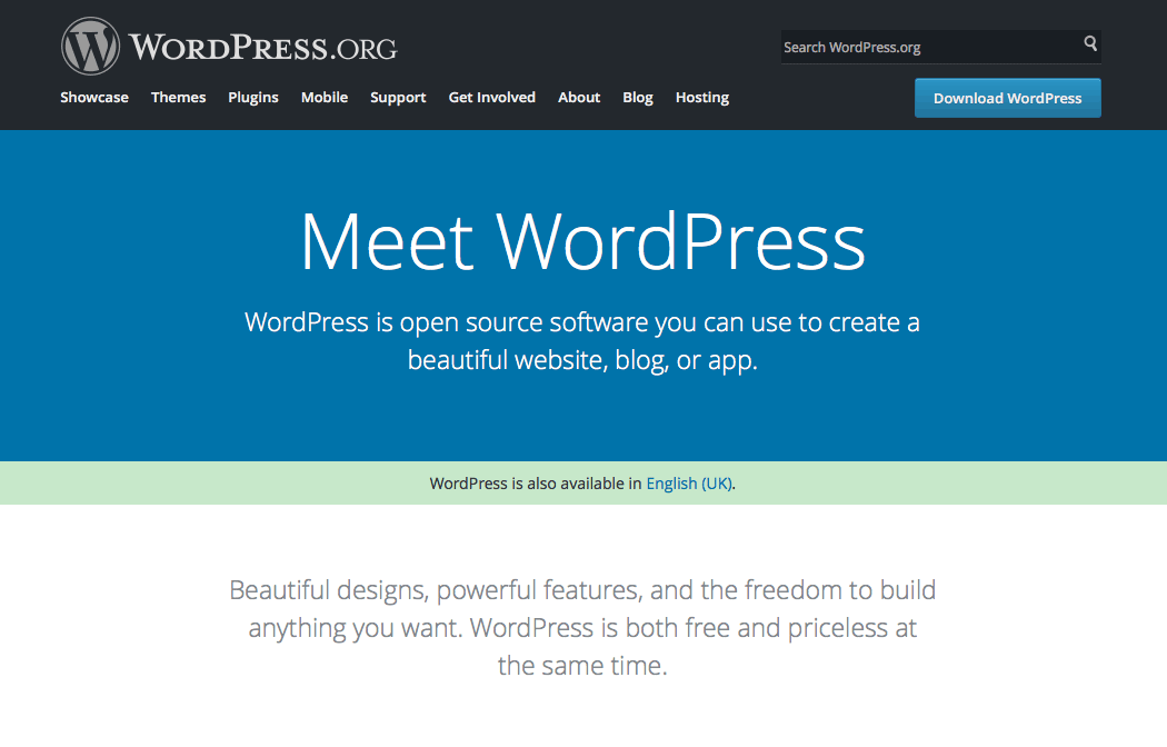 WordPress.org 网站。