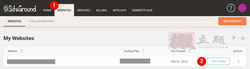 SiteGround主机Site Tools（站点工具）后台设置详细图文教程插图2