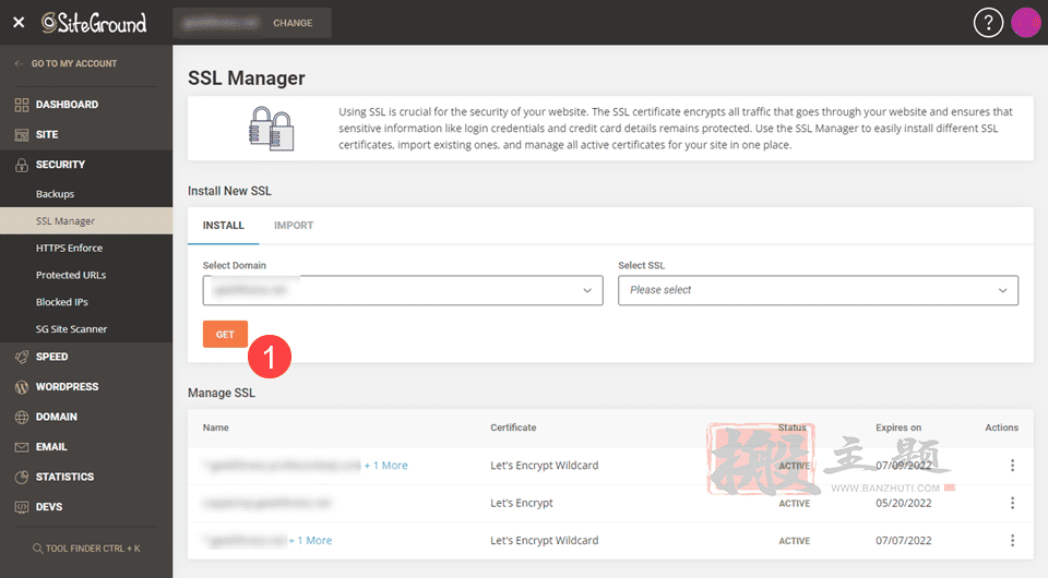在SiteGround主机的站点工具安装SSL证书图文教程插图6