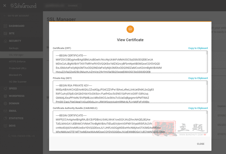 在SiteGround主机的站点工具安装SSL证书图文教程插图11