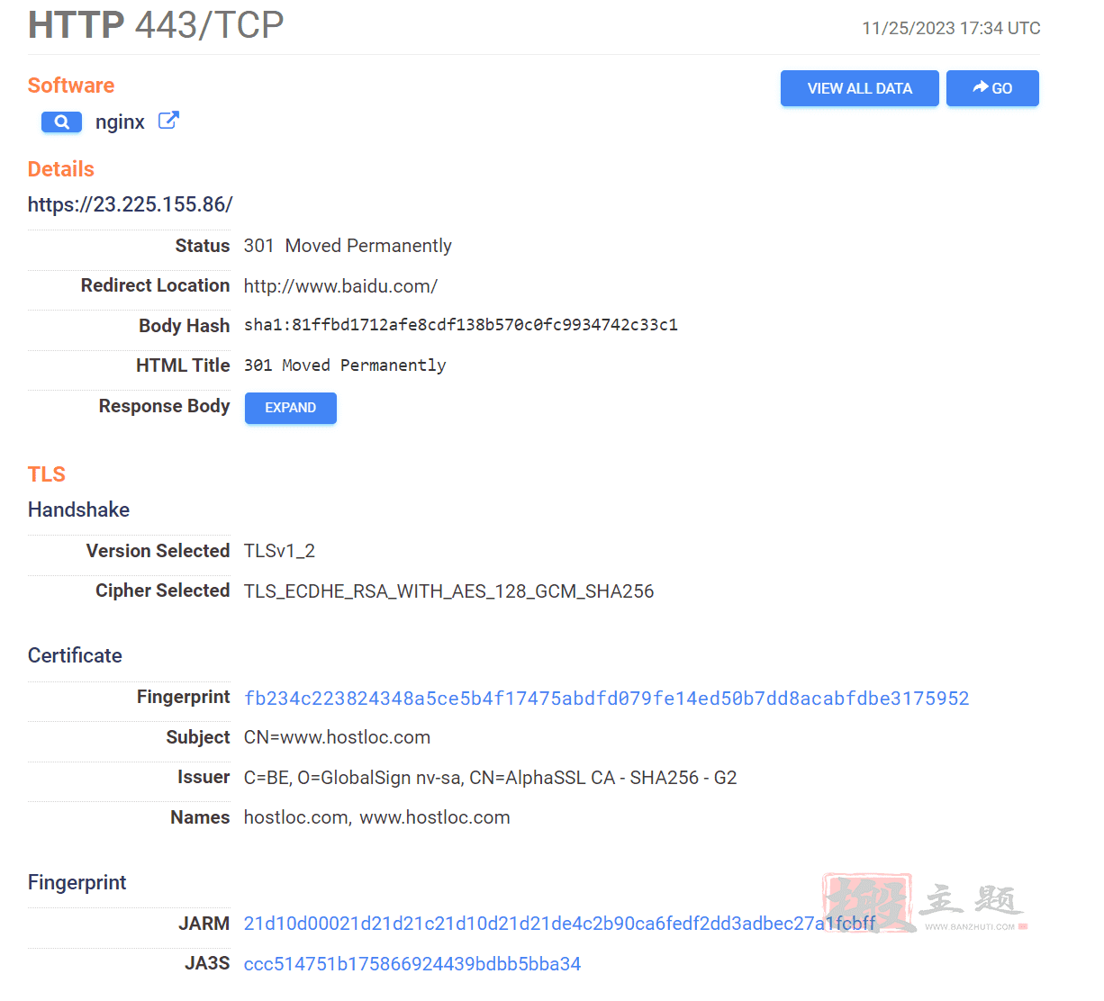 OpenLiteSpeed添加默认网站 防止IP证书泄露插图1